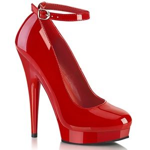 Paten Red Platform Heels